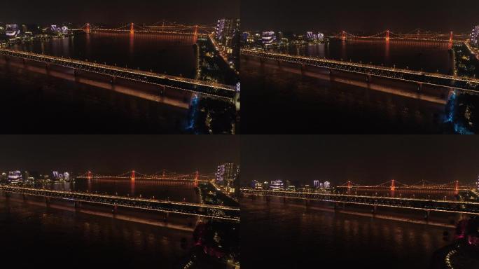 4K-航拍武汉长江大桥航拍-原素材