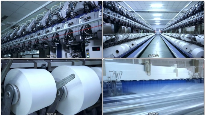 现代化纺织产业织布纺织生产设备
