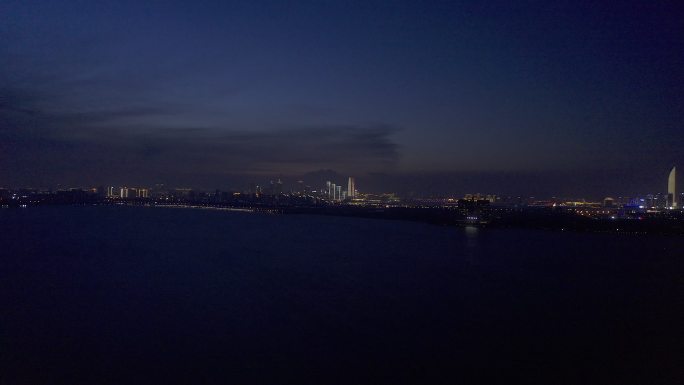 4K-原素材-苏州夜景航拍