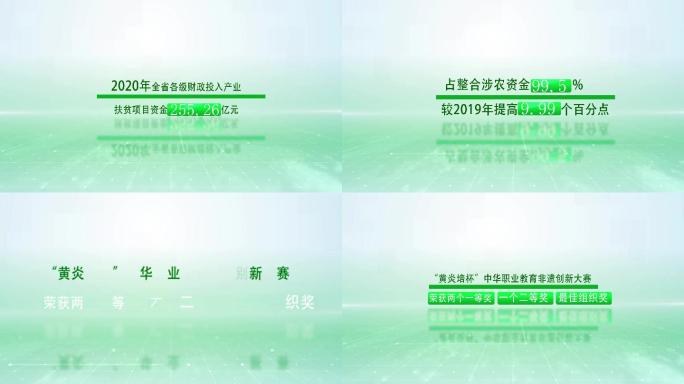 绿色科技感字幕