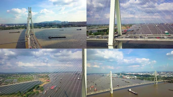 南京长江二桥4k航拍