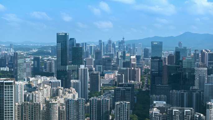 广东深圳航拍粤港澳大湾区风光南山科技园