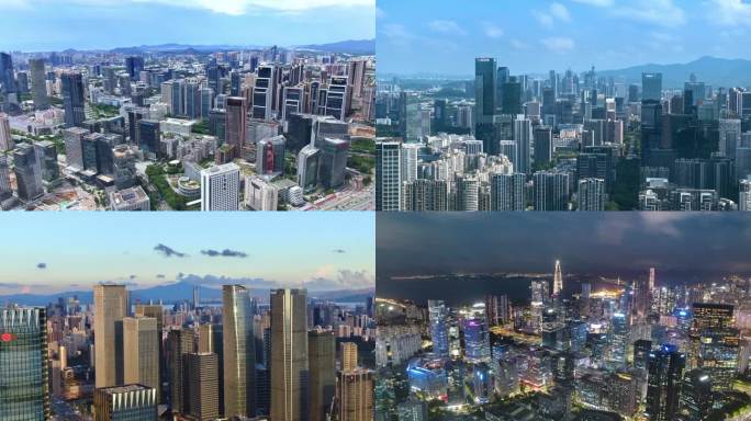 广东深圳航拍粤港澳大湾区风光南山科技园