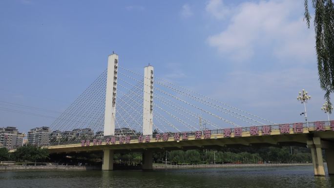 高清-山东-济宁大运河桥-有云延时
