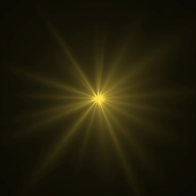黄色点光源发光循环通道素材