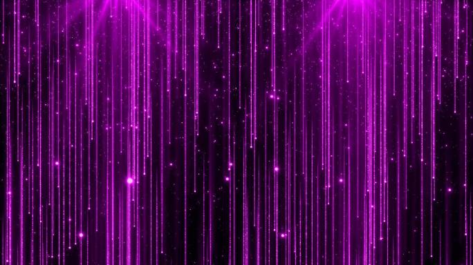 紫色高清粒子帘幕竖屏粒子雨