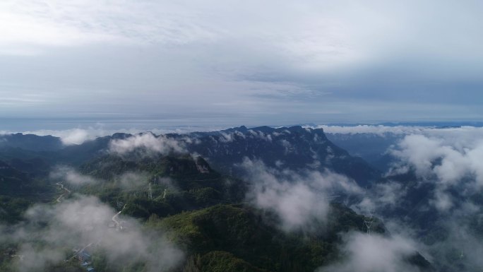 秦岭山顶航拍