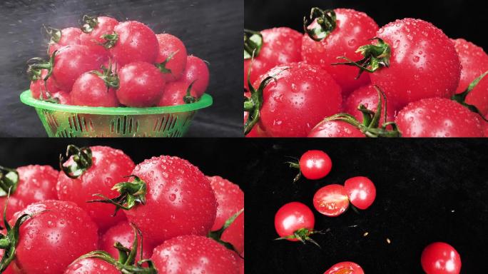 圣女果小西红柿高清升格素材