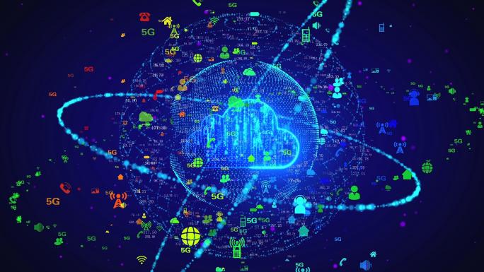 云计算5g大数据互联网信息传输视频素材
