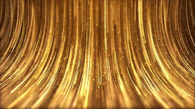 豪华的金色粒子光线颁奖典礼晚会背景视频