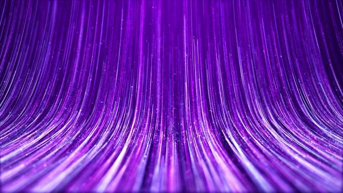 唯美梦幻优雅紫色粒子光线条纹婚礼背景视频