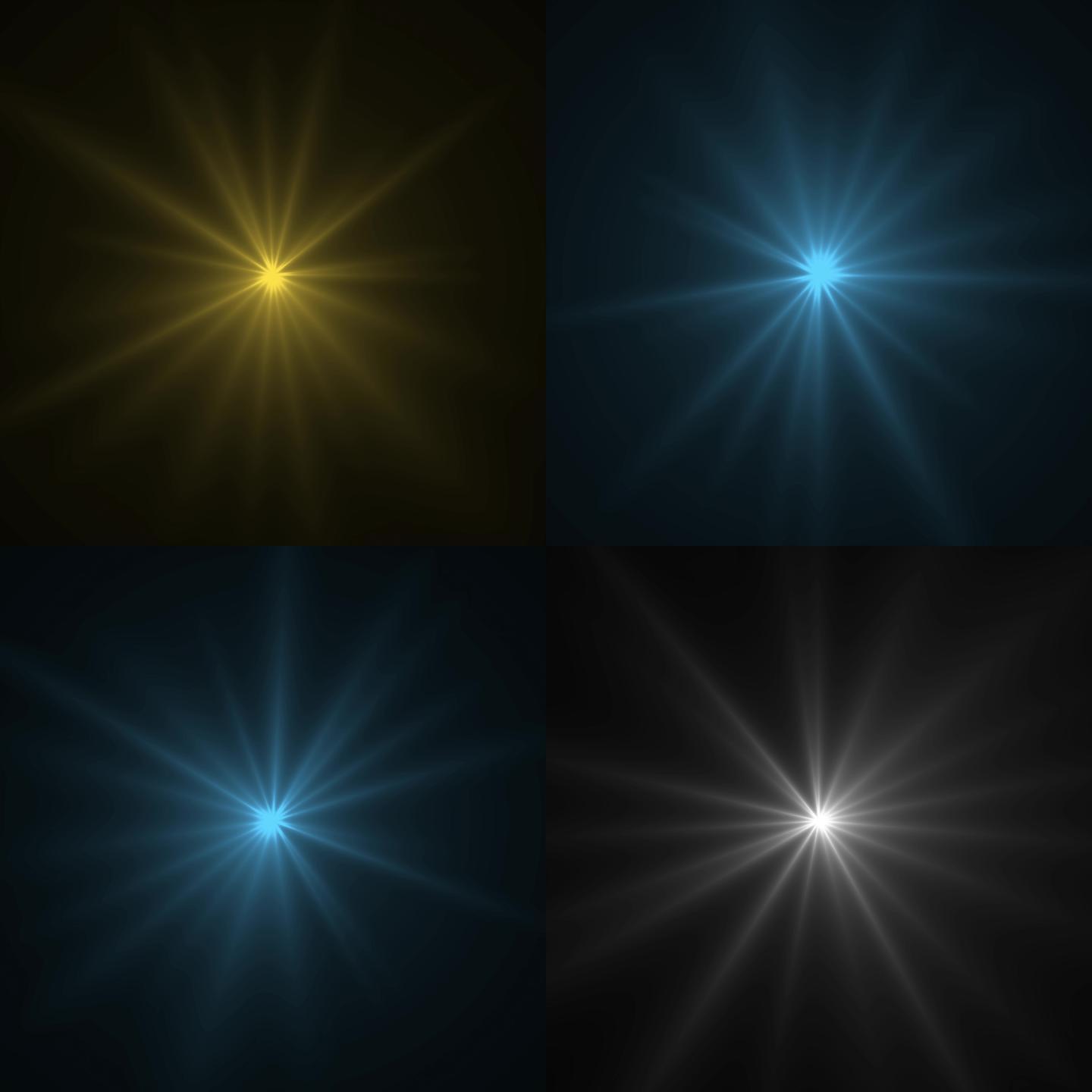 三组点光源发光循环通道素材
