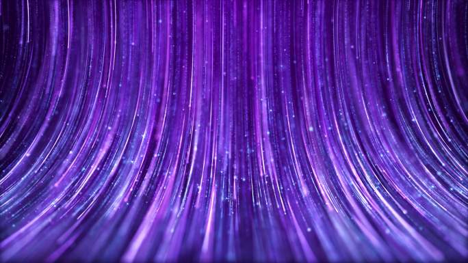 唯美梦幻的紫色粒子光线条纹演出背景视频