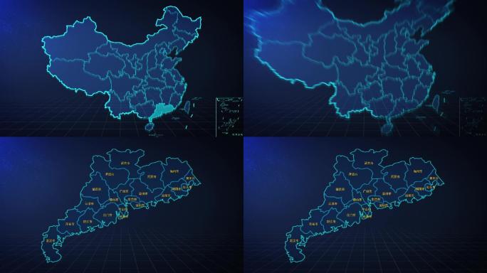 广东省地图（高清视频）
