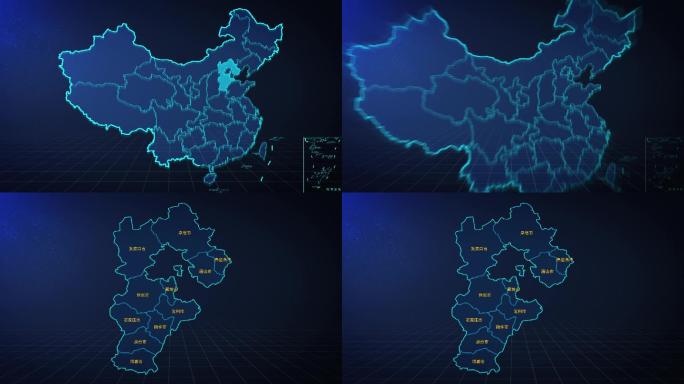 河北省地图（高清视频）