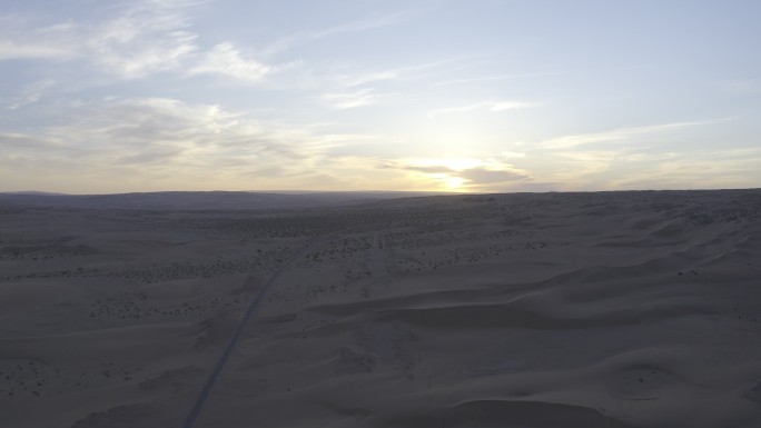 4K-HLG原素材-大漠日落