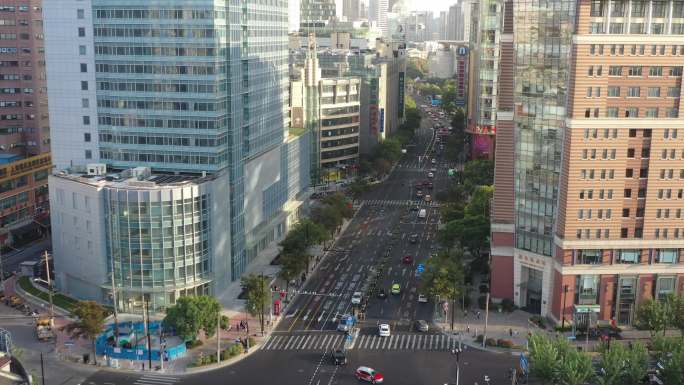 4K原素材-上海黄浦区西藏中路