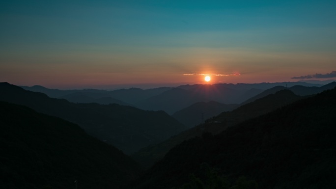 日落西山延时