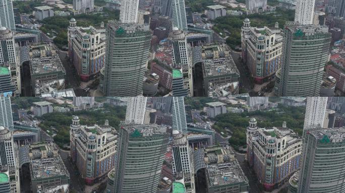 4K原素材-上海人民广场新世界城