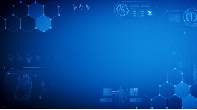 蓝色科技医学医疗科研动态背景