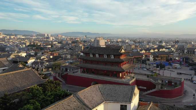 航拍云南建水古城日出_2160p