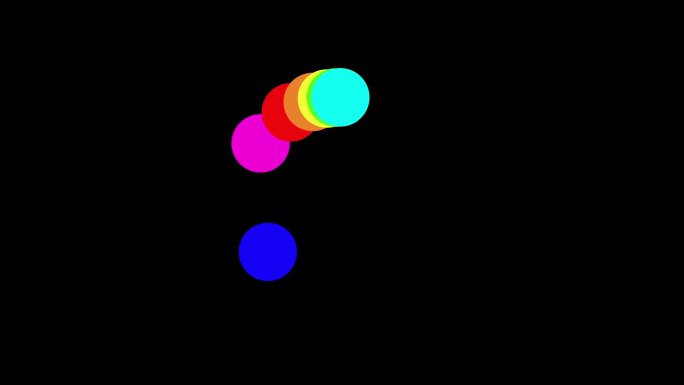 七彩色数据加载进度动画