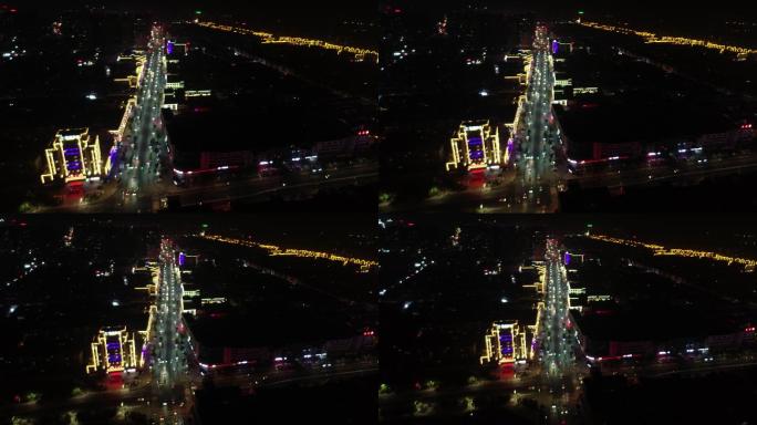 沛县城市亮化航拍（4K50帧）