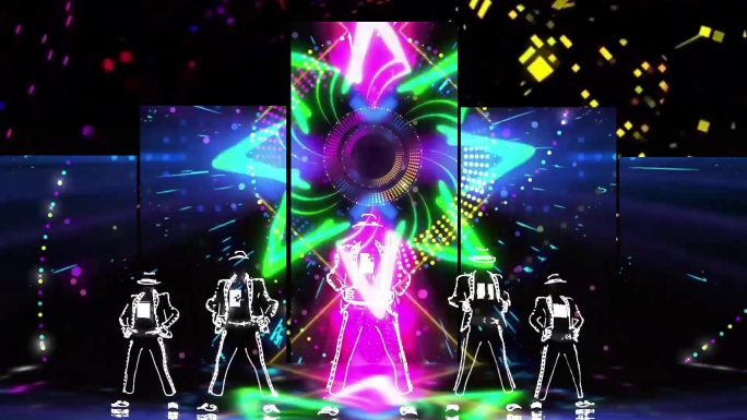 《隔岸》热搜DJ版抖音舞曲动感舞台背景_