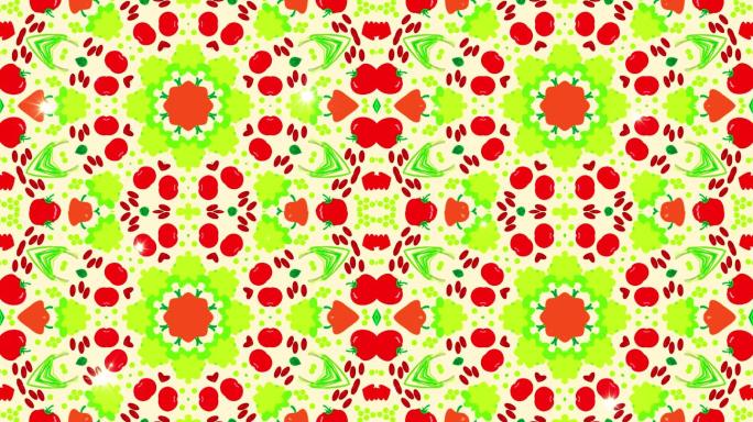 宝宝学水果/蔬菜酷炫儿童风大屏幕素材