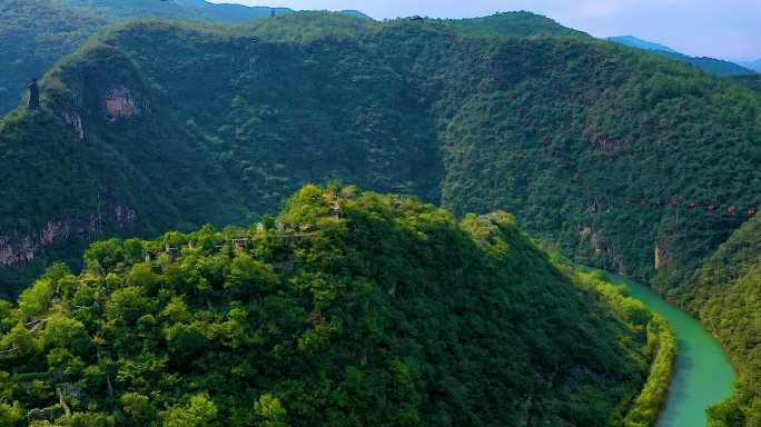 旅游湖北襄阳南漳春秋寨风景