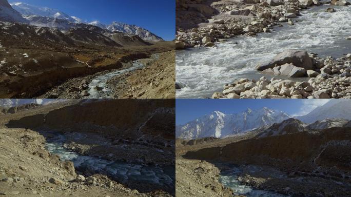 新疆昆仑山冰雪消融