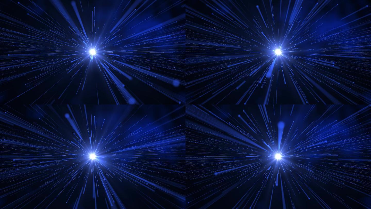 蓝色粒子射线无缝循环