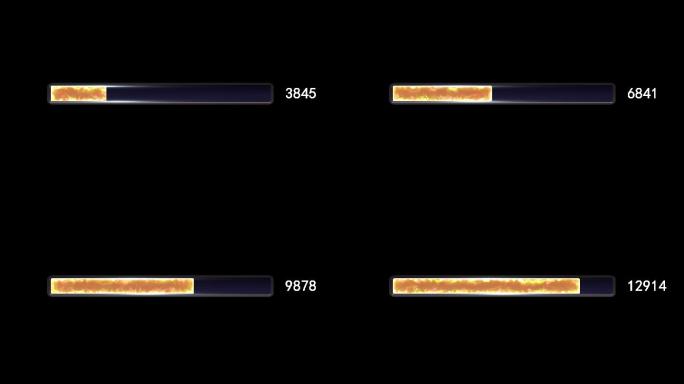 火焰燃烧进度条ae模版