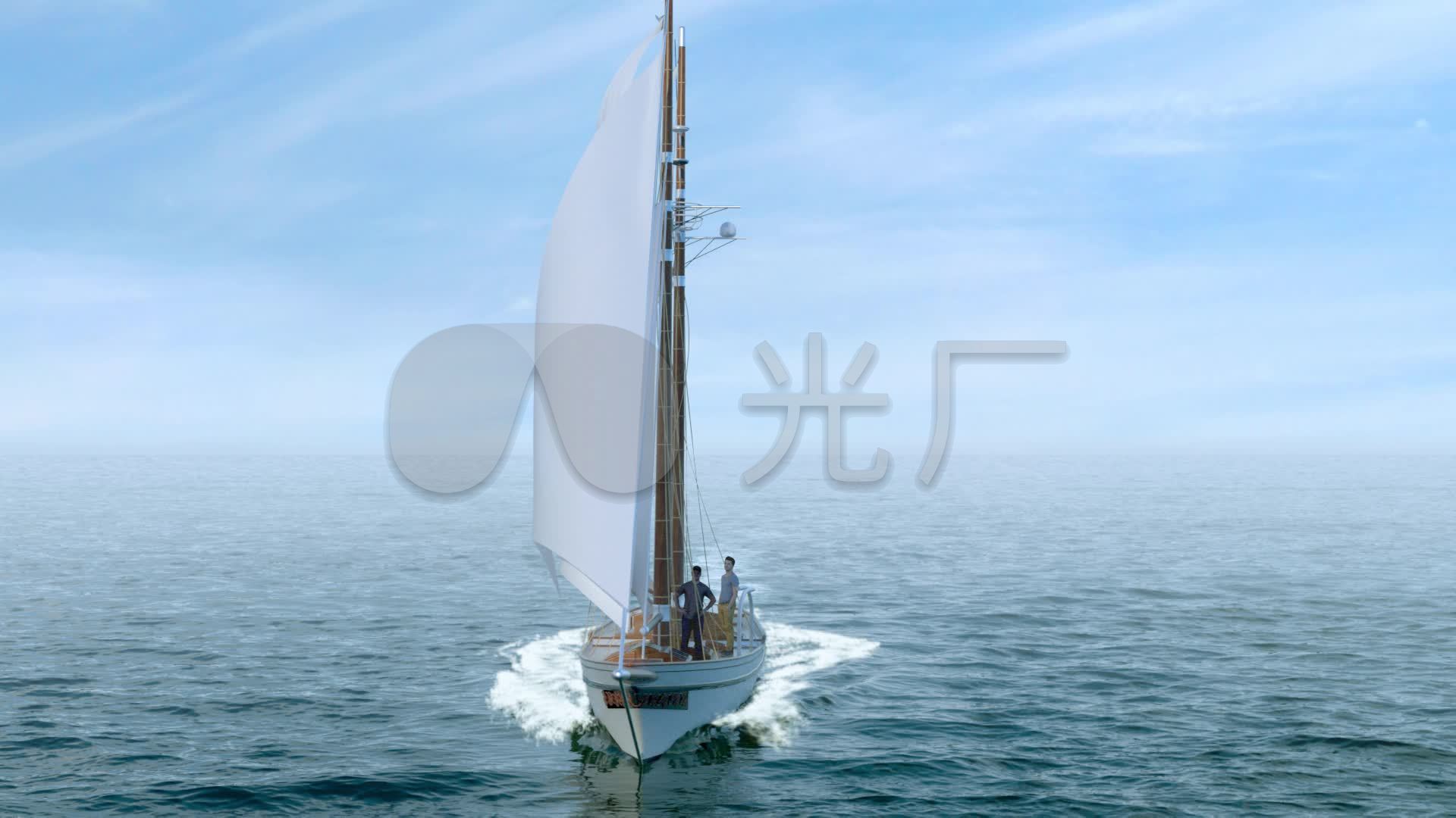 日落海上归航的帆船46572_轮船_交通类_图库壁纸_68Design