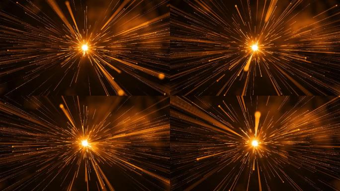 金色粒子射线无缝循环