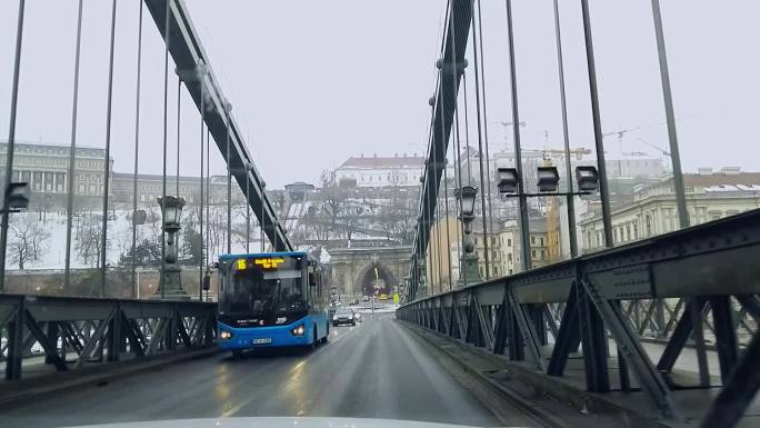 匈牙利布达佩斯链子桥 老隧道