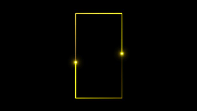 4K金黄色粒子光线描画长方形1.2