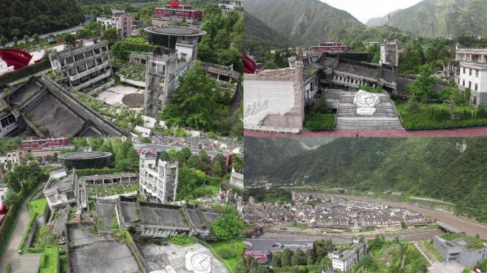 （原创）汶川地震印秀镇，地震漩口中学遗址