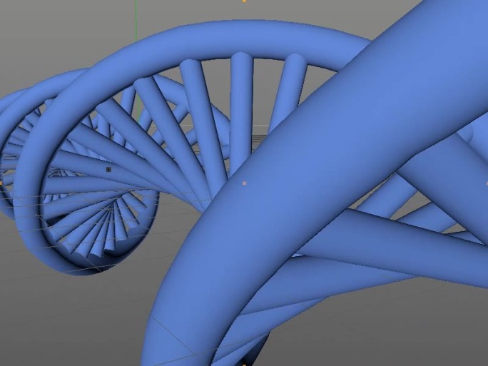 DNA基因链c4d模型
