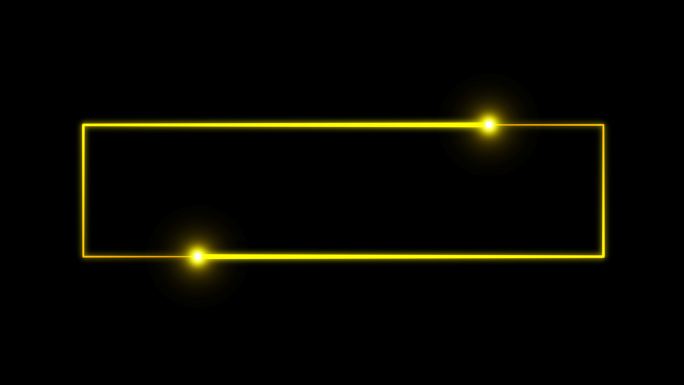 4K金黄色粒子光线描画长方形2.1