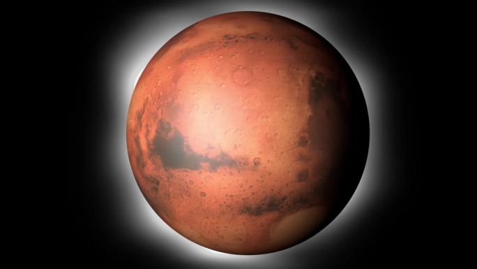 全息360度太阳系火星三维模型展示视频