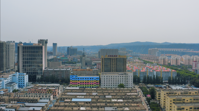 【4K】神木市市区大景航拍