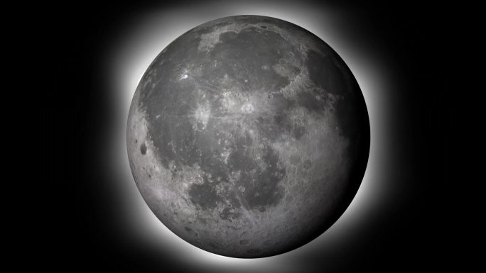 全息360度太阳系月球三维模型展示视频
