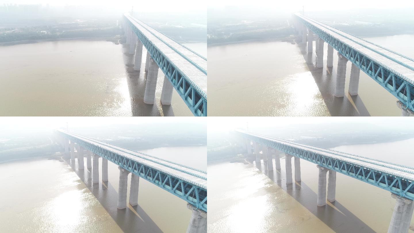 三门峡公铁两用大桥航拍（4K50帧）