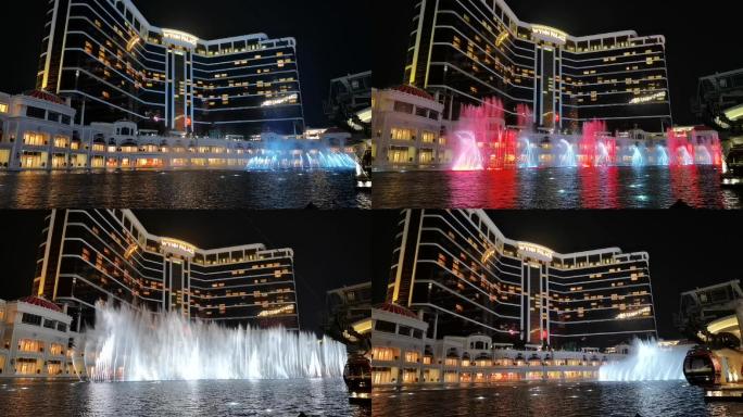 【高清实拍】澳门酒店音乐喷泉实景
