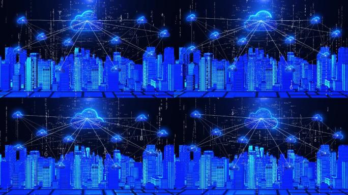 云服务科技智慧城市网络连接