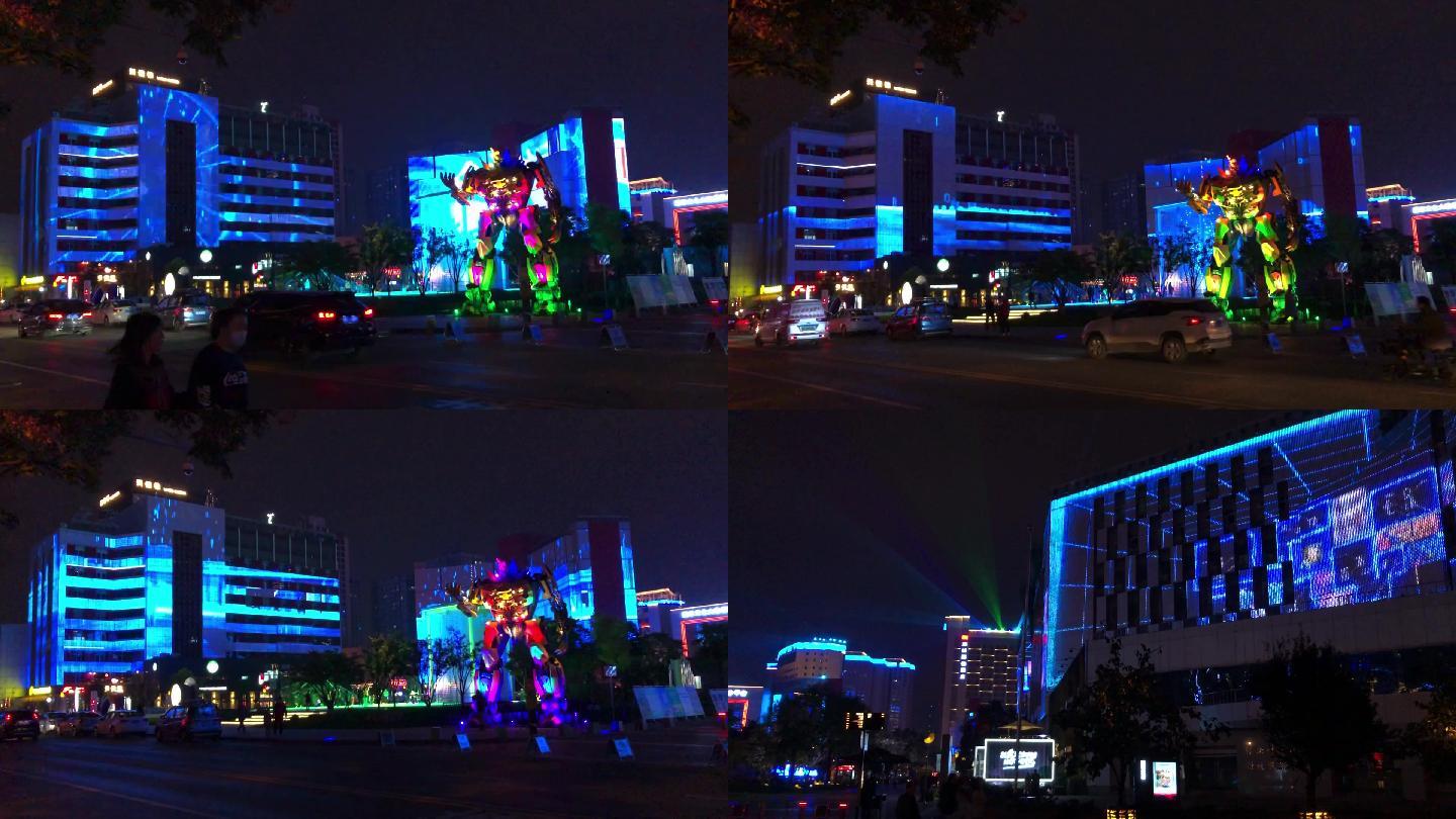 西安高新咖啡创业广场视频亮化工程