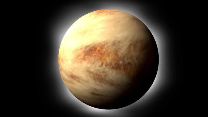 全息360度金星三维模型展示视频