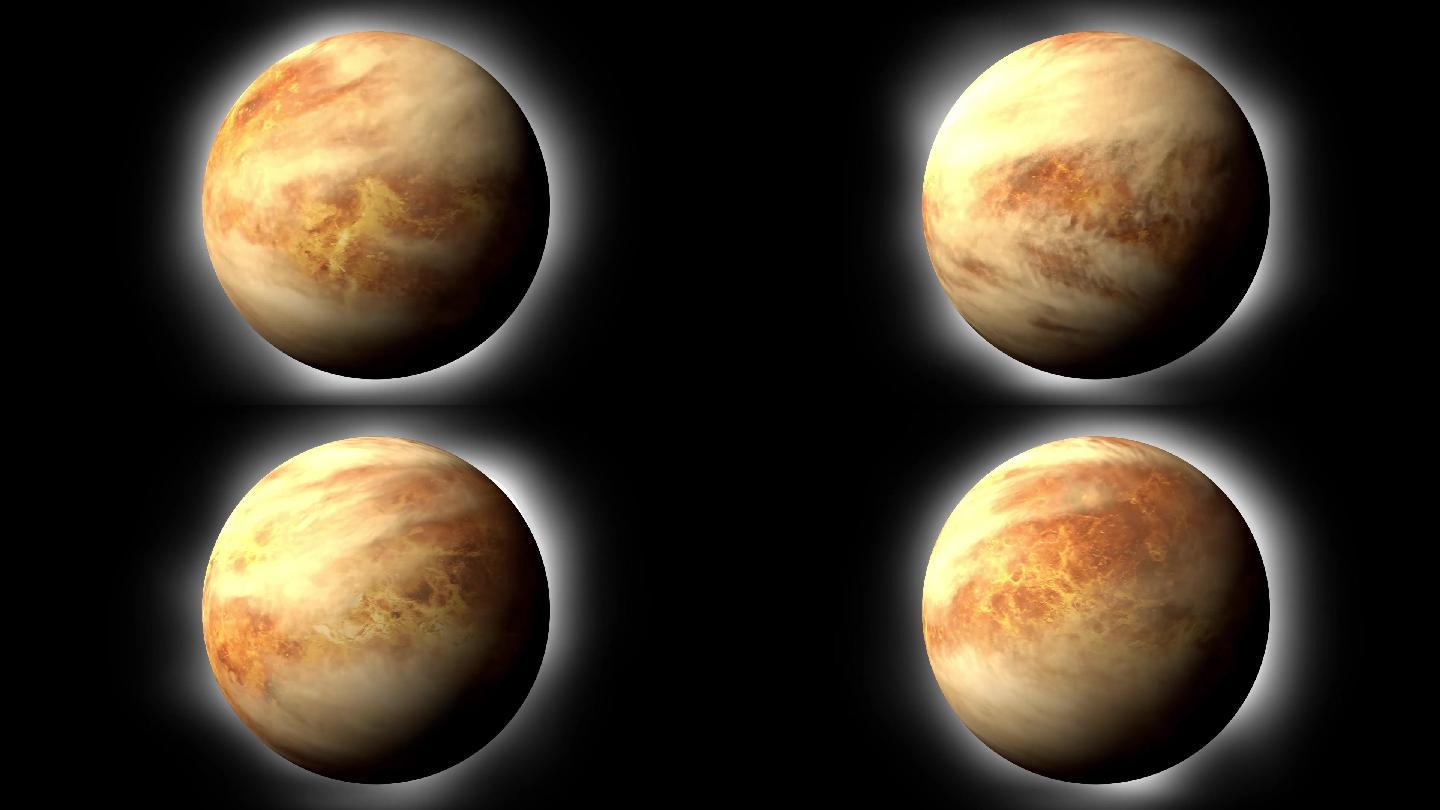 全息360度金星三维模型展示视频