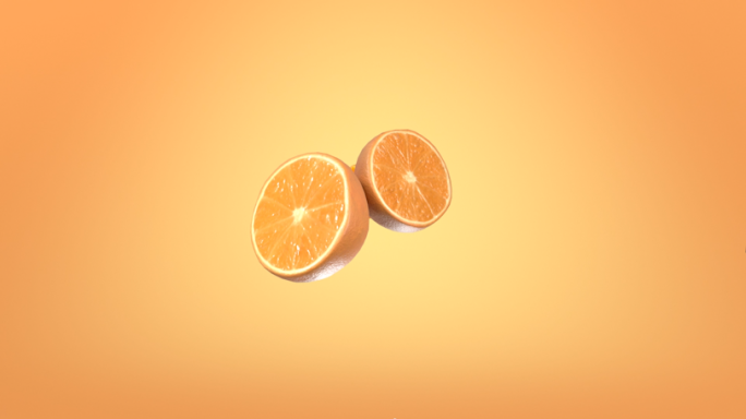 夏日动感橙子橙汁爆汁alpha透明底